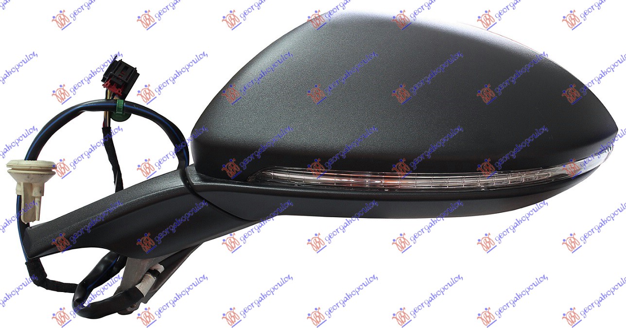 RETROVIZOR ELEKTRICNI SA GREJACEM PM (ELEKTRO-SKLOPIV) (MIGAVAC) (ASFERICNO STAKLO) VW GOLF 7 VARIANT/ALLTRACK 2013-2017 (BA5)