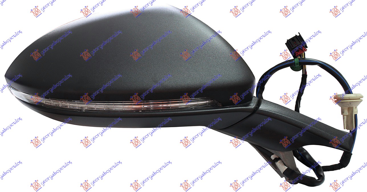 RETROVIZOR ELEKTRICNI SA GREJACEM PM (ELEKTRO-SKLOPIV) (MIGAVAC) (SVETLO) (MEMORIJA) (KONVEKSNO STAKLO) VW GOLF 7 VARIANT/ALLTRACK 2013-2017 (BA5)
