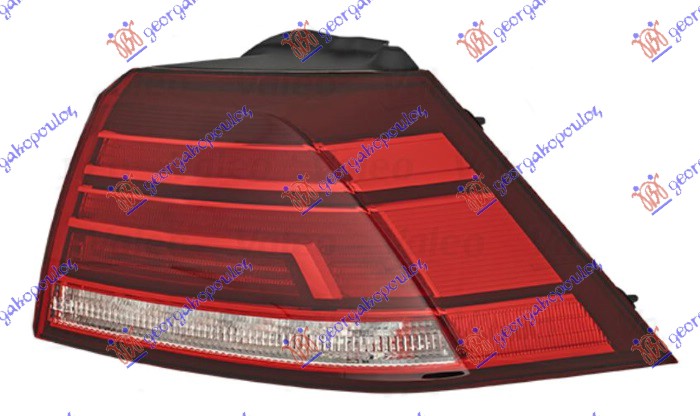 STOP LAMPA SPOLJASNJA (LED) (TYC) VW GOLF 7 2016-2019 (BQ)