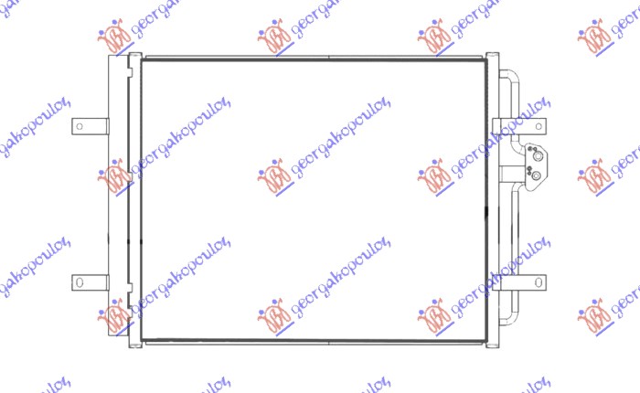 HLADNJAK KLIME (ELEK. POGON) (580x441) VW GOLF 7 2016-2019 (BQ)