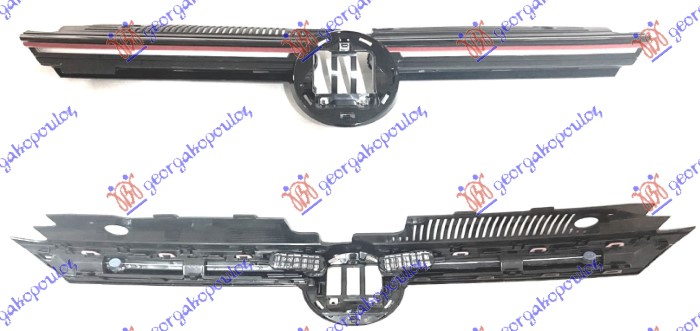 PVC MASKA (LED) CRVENA LAJSNA (GTI) VW GOLF 8 2019-2024 (CD1/DA1)