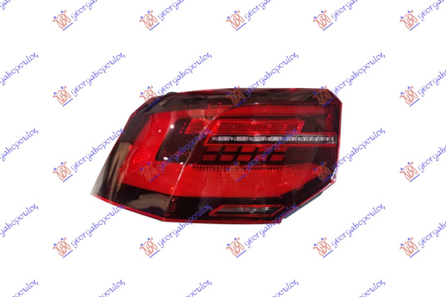 STOP LAMPA SPOLJASNJA LED DYNAMIC VW GOLF 8 2019-2024 (CD1/DA1)