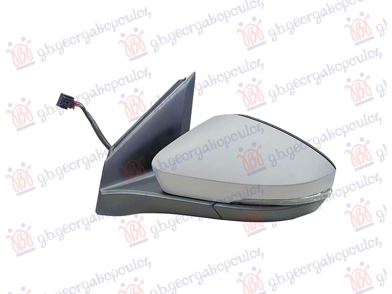 RETROVIZOR ELEKTRICNI SA GREJACEM PM (MIGAVAC) (8 PIN) (ASFERICNO STAKLO) VW T-CROSS 2019-2023 (C11/D31)