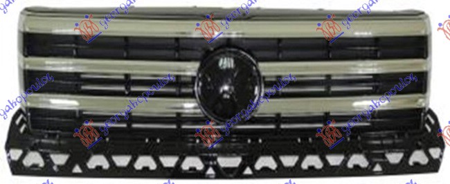 PVC MASKA HROM/CRNA VW CRAFTER 2017- (SY/SX/SYI/SYJ/SZ)