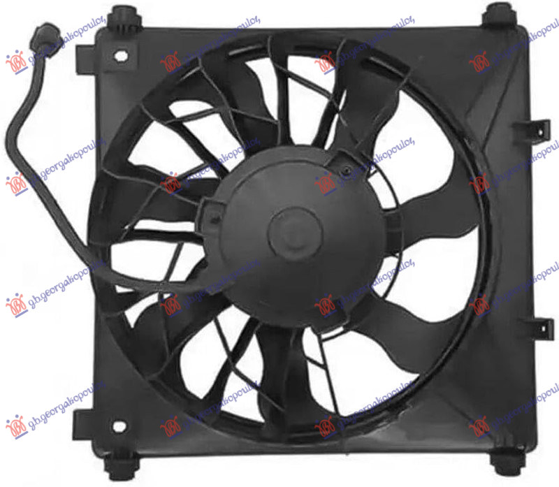 VENTILATOR KLIME DESNI (330mm) TESLA MODEL S 2012- (5YJS)