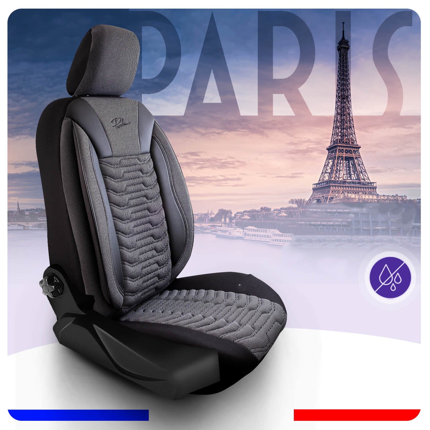 Paris crno/crna presvlake za sedišta
